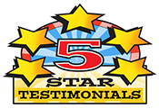 5 Star testimonials logo