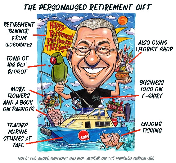 Retirement and Farewell Caricatures